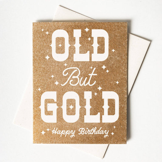 Bromstad Printing Co. - Old but Gold - Risograph Birthday Card