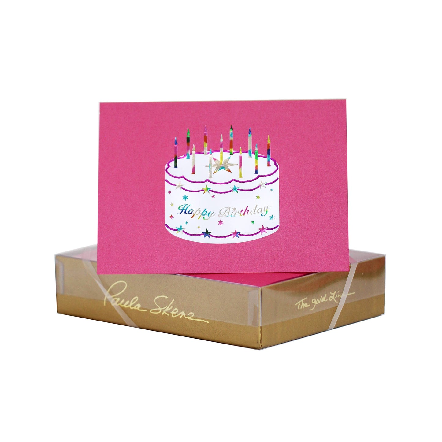 PAULA SKENE - Starring Birthday Cake on Azalea Birthday Card