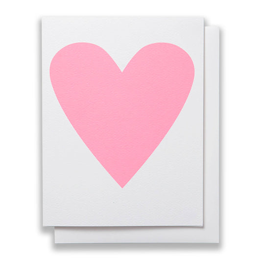 Banquet - Baby Pink Heart Card  Note Card