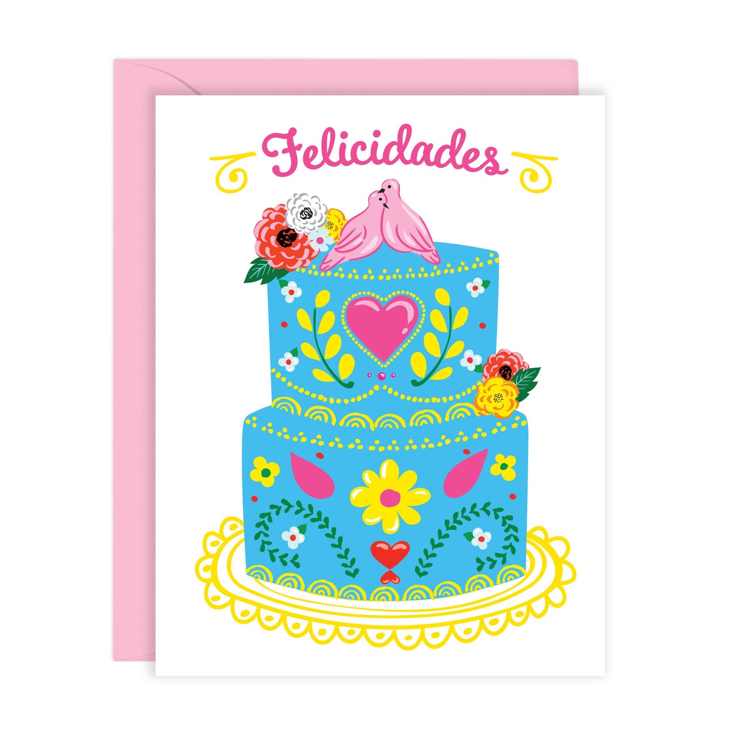 Lucy Loves Paper - Felicidades Wedding Card In Spanish / Portuguese (A2)