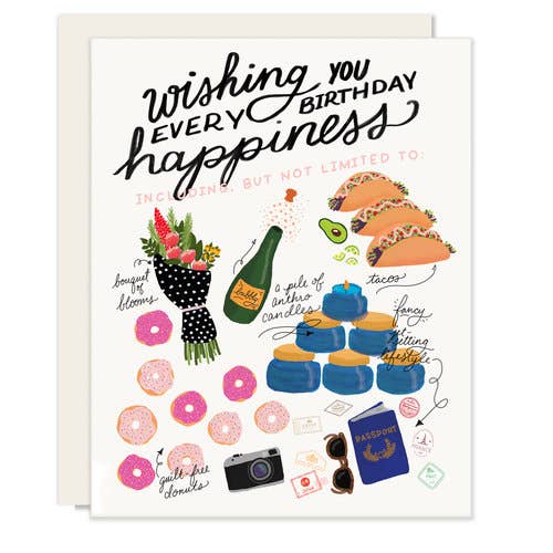 Slightly Stationery - Every Happiness | Birthday Card