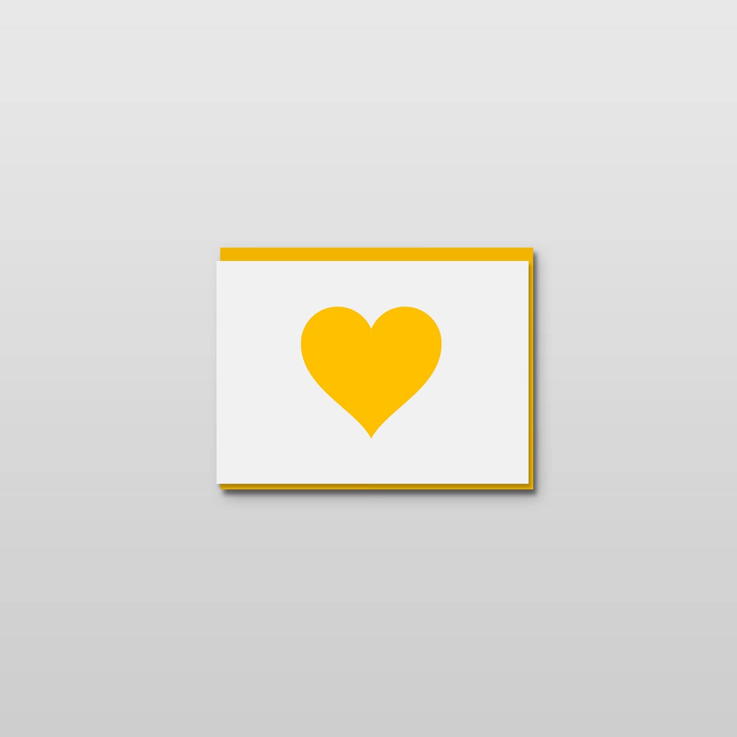 Sweet Bippy Press - Mini Heart Greeting Card: Gold