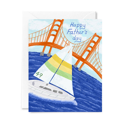 Courtney Beyer Design - Sailing Fathers Day Greeting Card