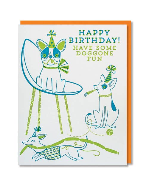 Paper Parasol Press - Doggone Fun Birthday Card