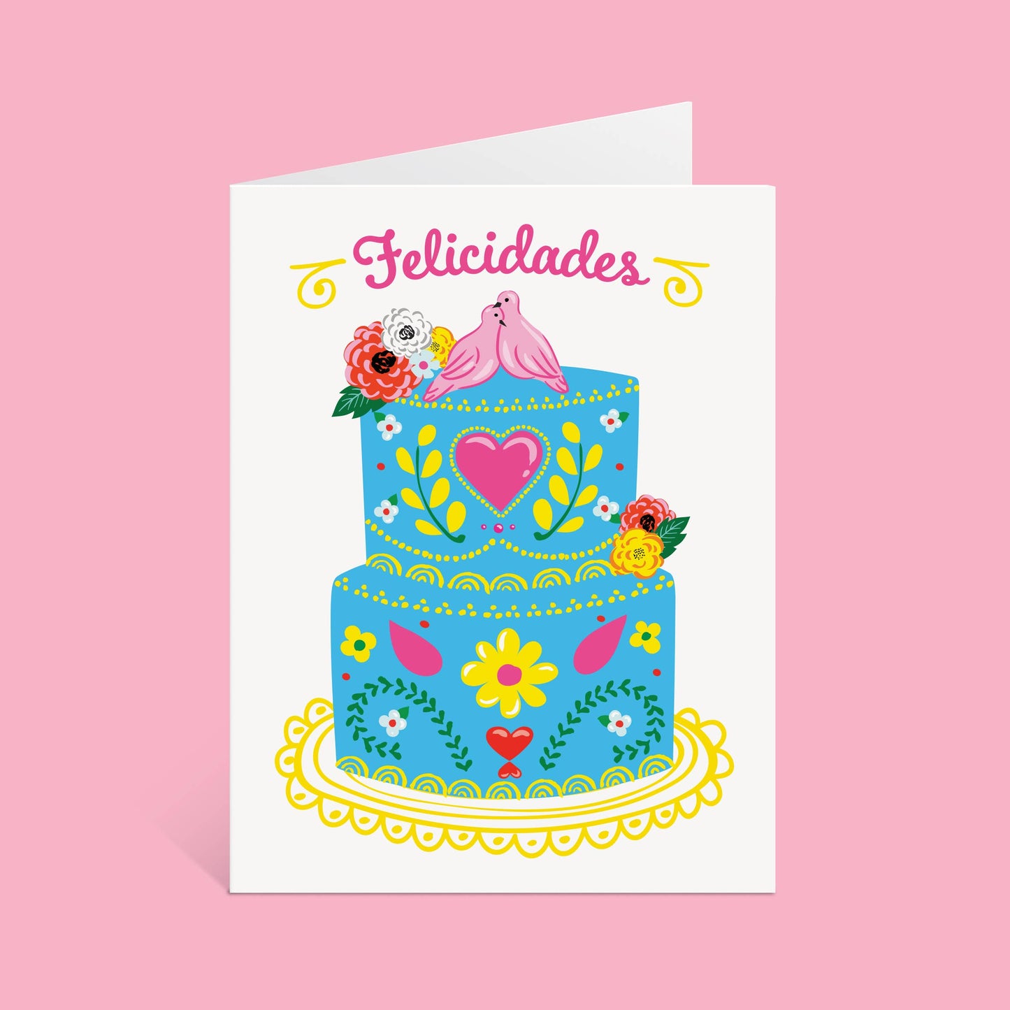 Lucy Loves Paper - Felicidades Wedding Card In Spanish / Portuguese (A2)