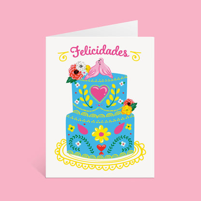 Lucy Loves Paper - Felicidades Wedding Card In Spanish / Portuguese (A2)