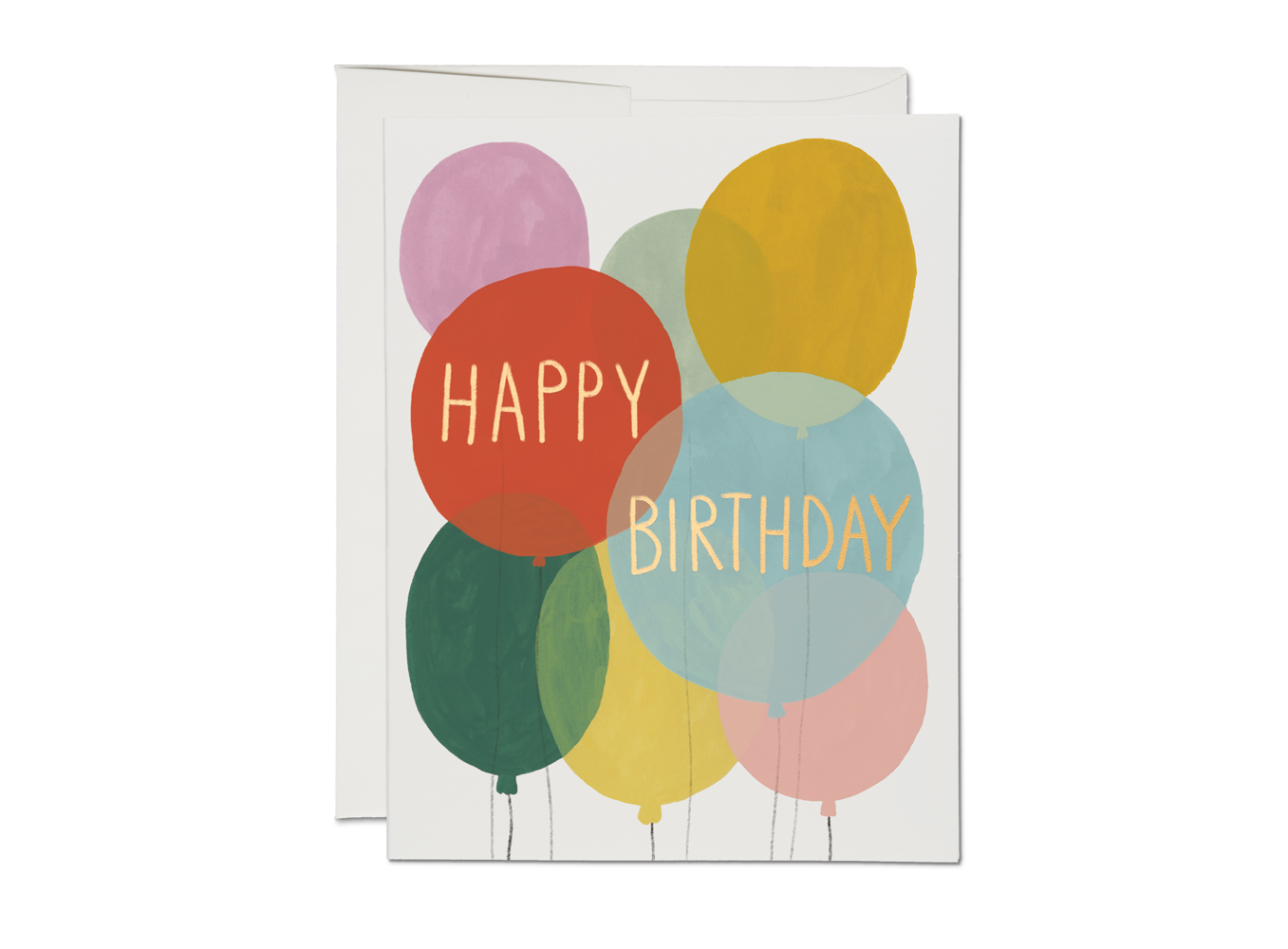 Red Cap Cards - Birthday Balloons birthday