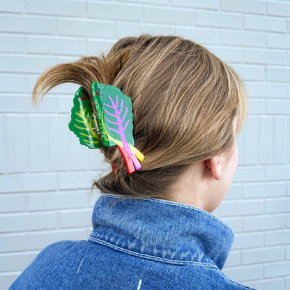 Jenny Lemons - Rainbow Chard Hair Claw