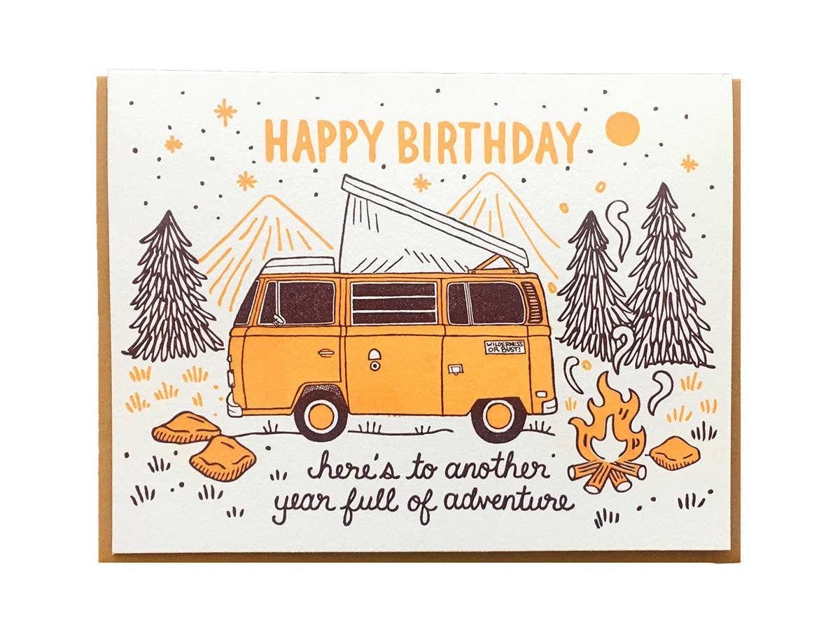 Noteworthy Paper - Birthday Camper Card