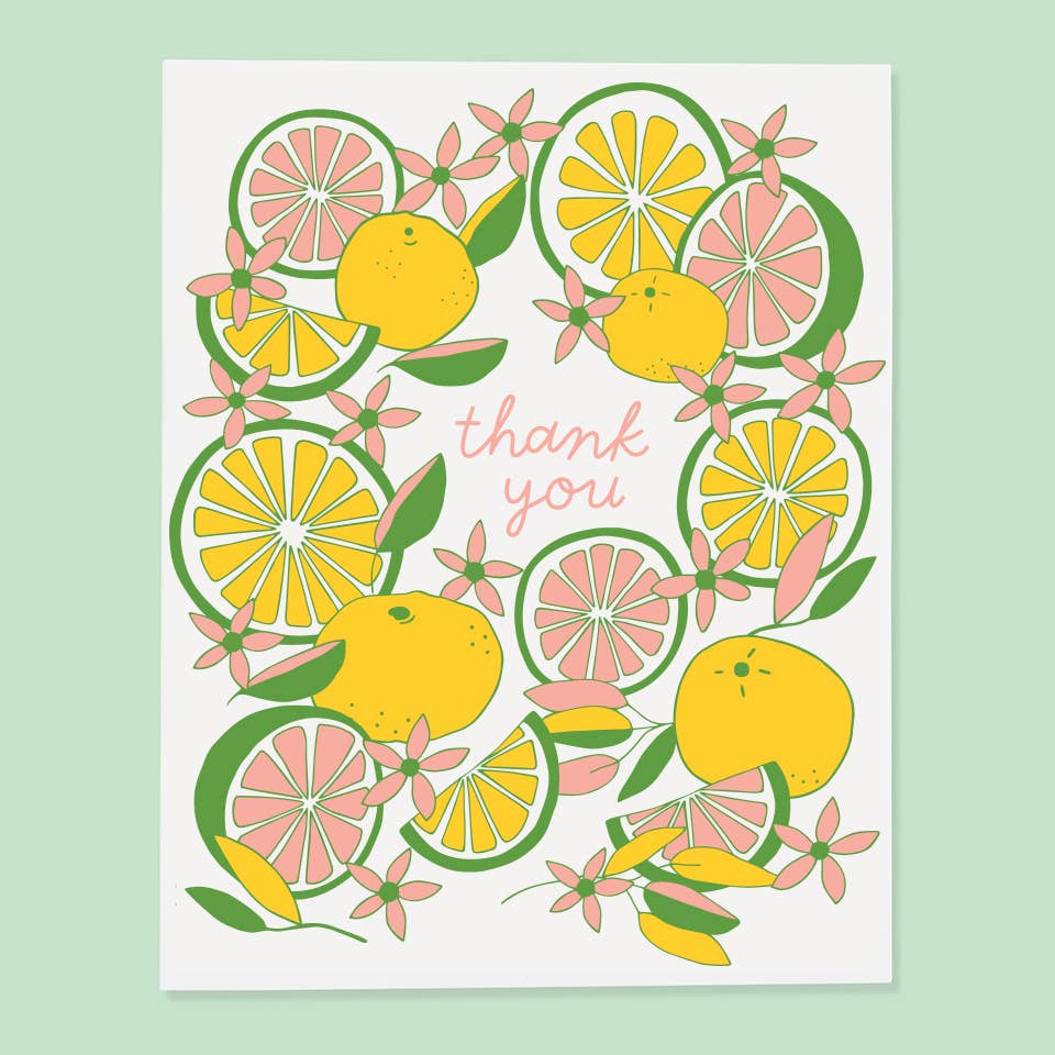 The Good Twin - Citrus Thank You Card