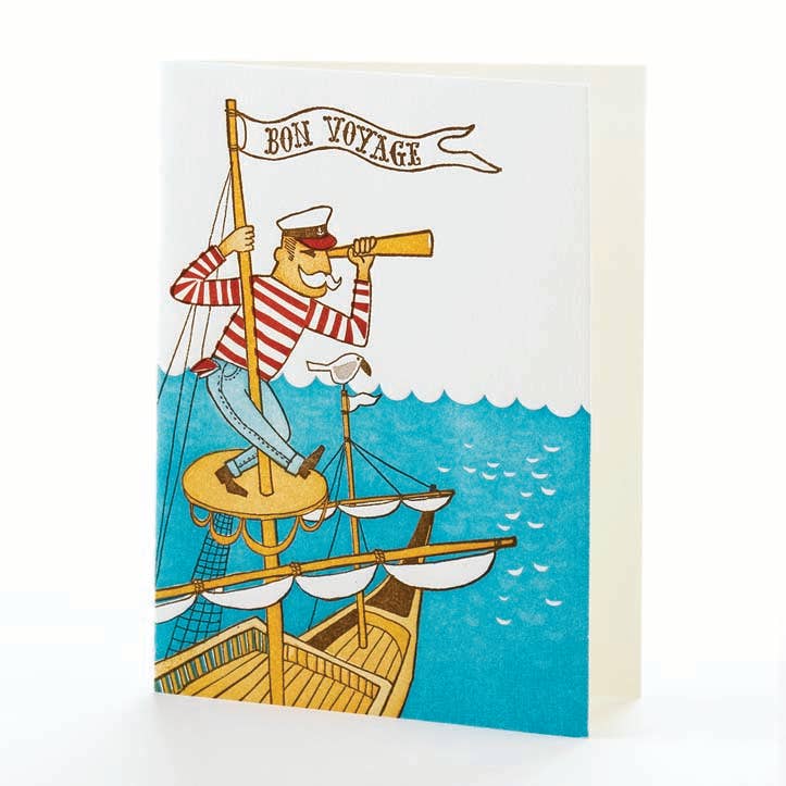 Ilee Papergoods - Sailor Bon Voyage Notecard