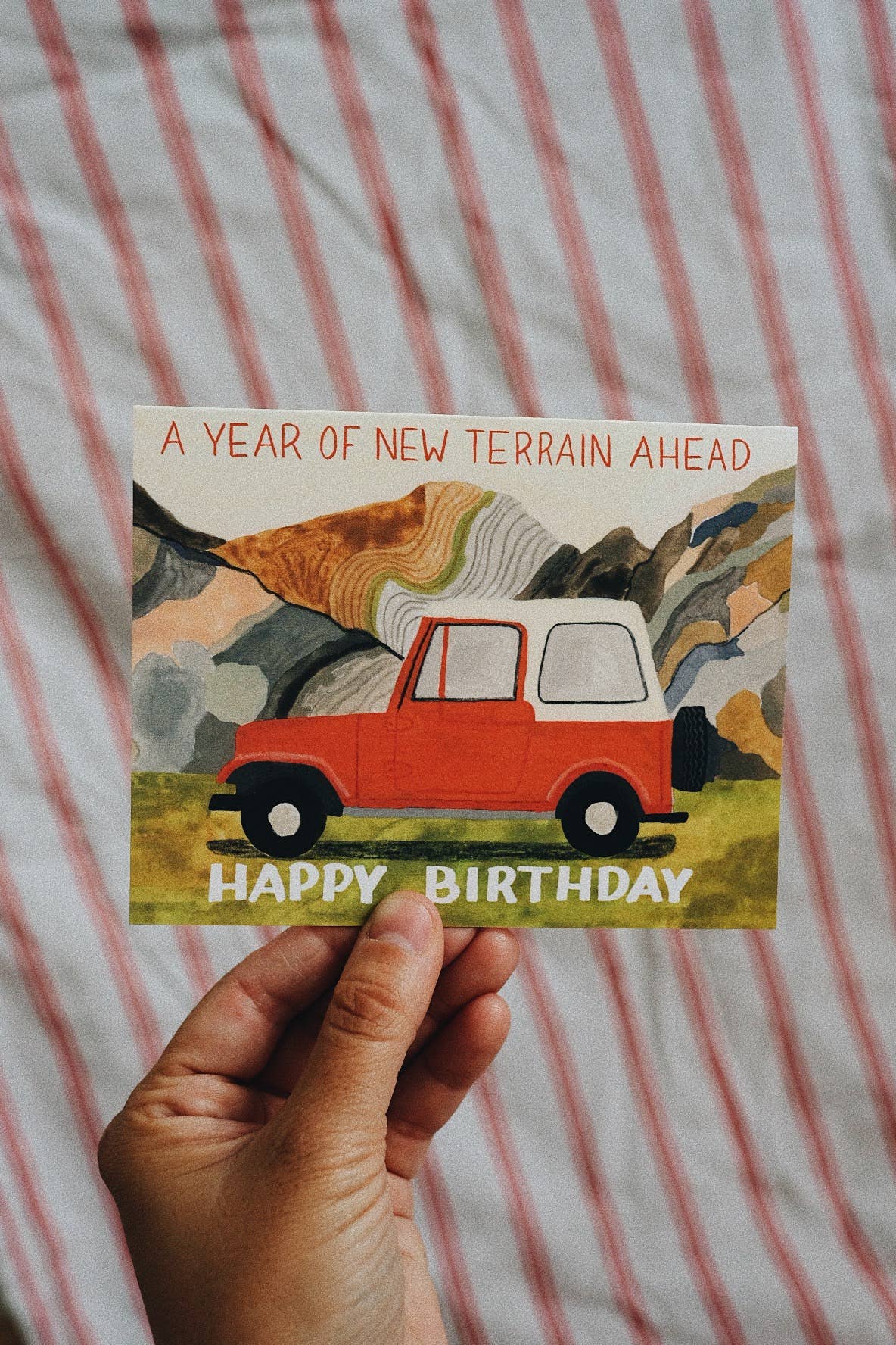 Small Adventure - Year Of New Terrain Birthday Card