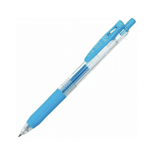 Zebra Sarasa Clip Gel Retractable 0.5mm Pen - Light Blue