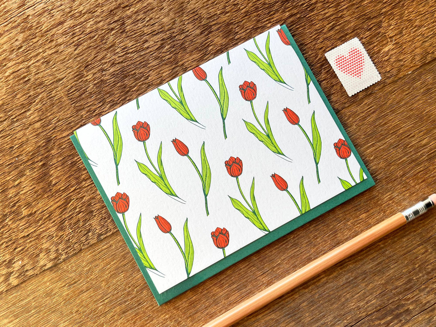 Noteworthy Paper - Tulip Pattern Card: Single Card