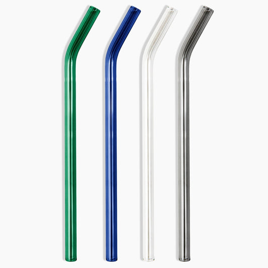 Poketo - Glass Straws Set of 4 - Cool