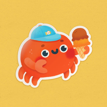 Yay! It's Vica - Summer Crab Sticker