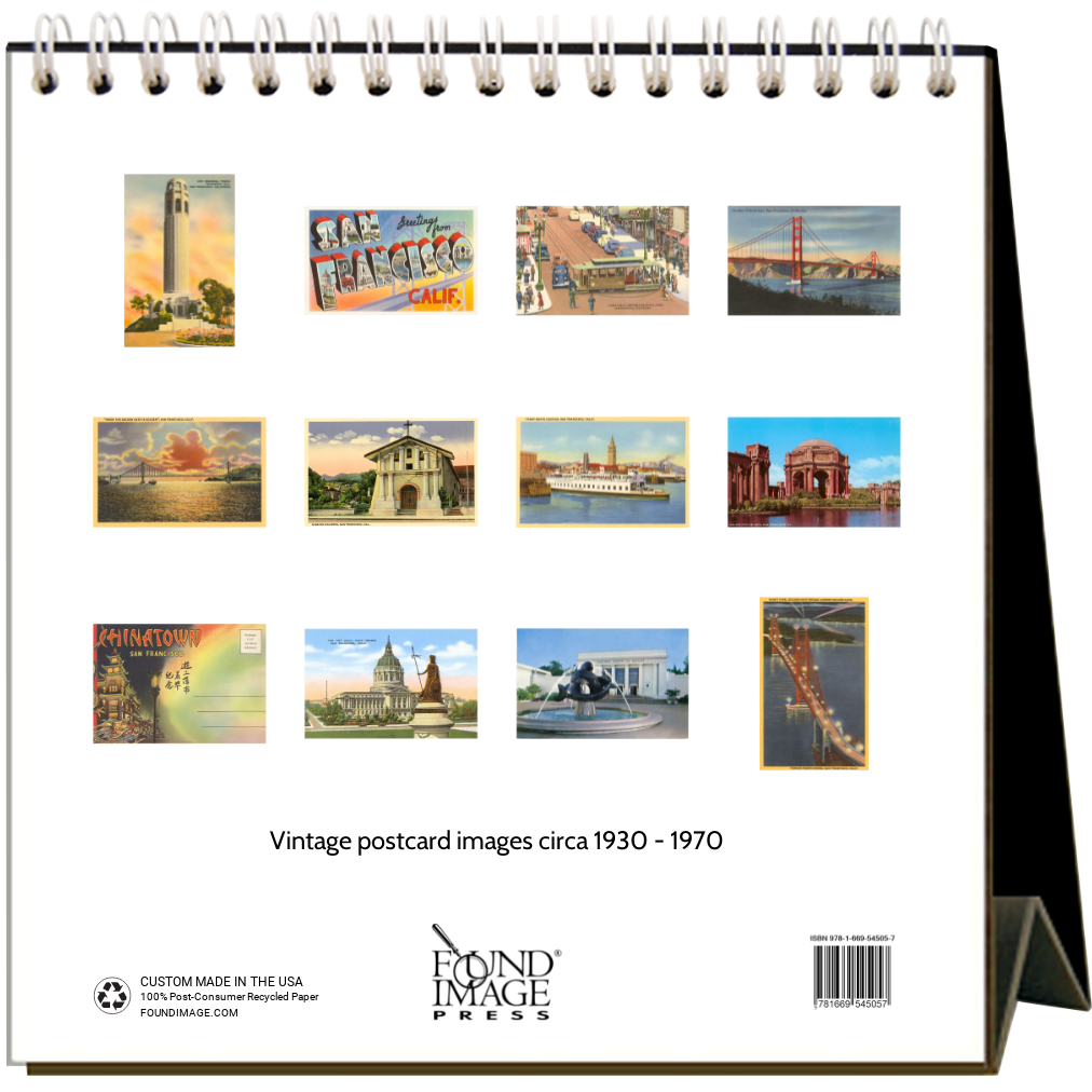 Found Image Press - 2025 San Francisco Easel Desk Calendar