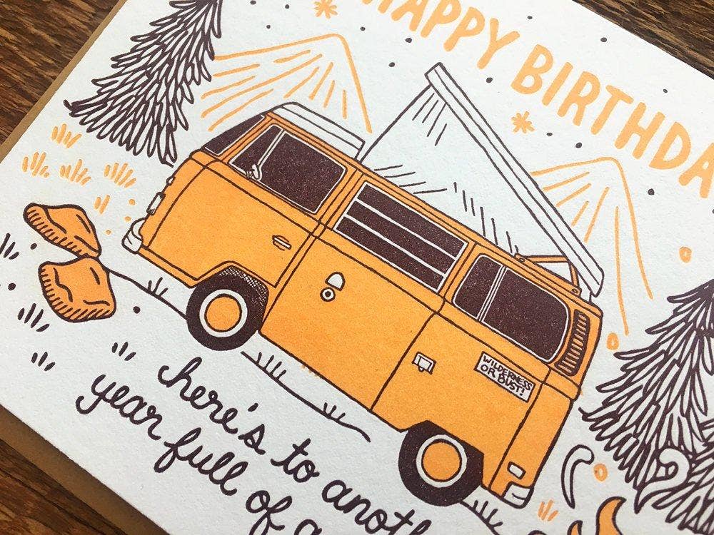 Noteworthy Paper - Birthday Camper Card