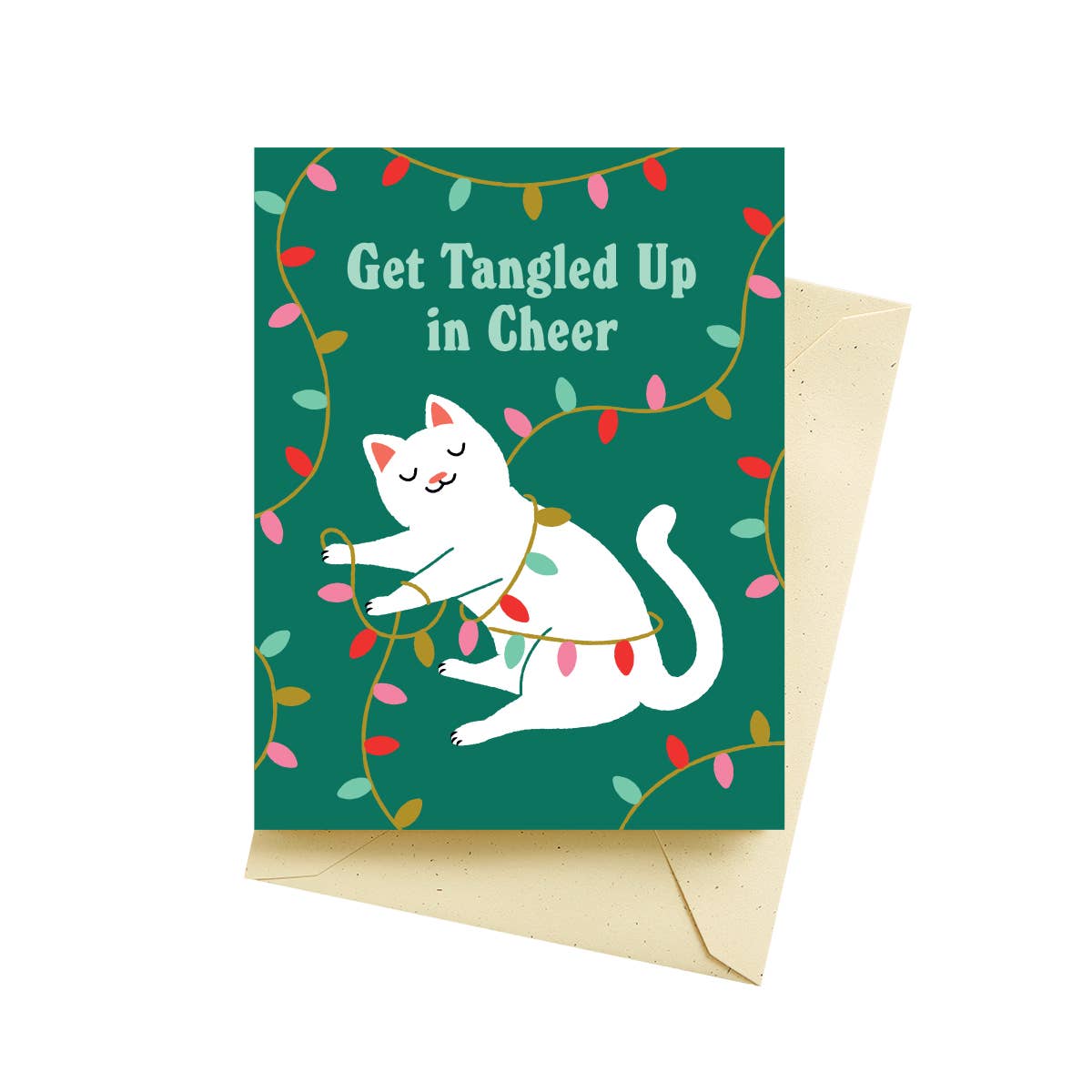 Seltzer Goods - Tangled Cat Holiday Cards