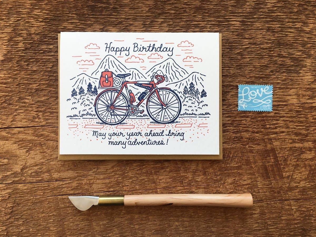 Noteworthy Paper - Birthday Bicycle Card