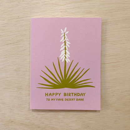 Odd Daughter - Desert Babe - Birthday Card