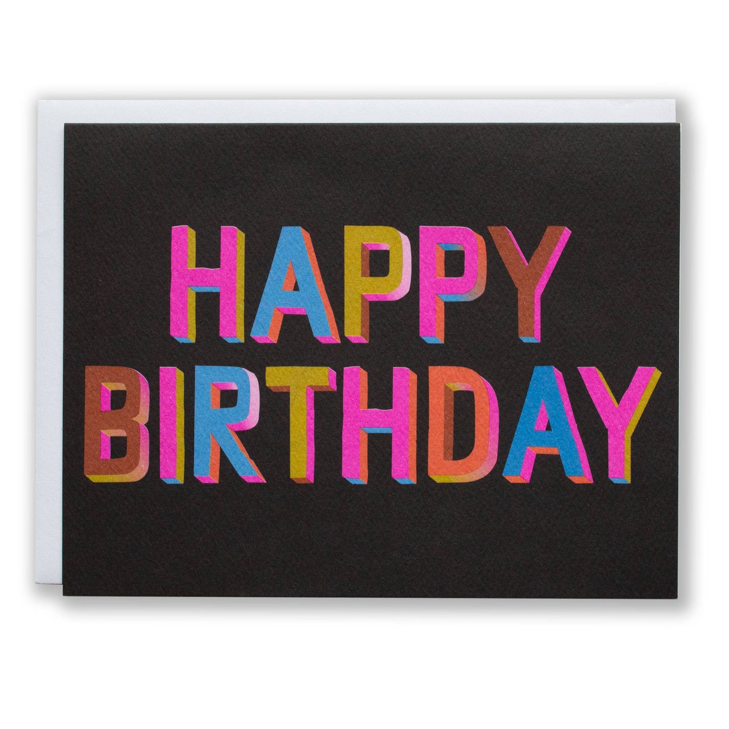 Banquet Workshop - Happy Birthday 3D Brights Note Card