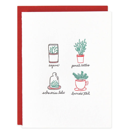 Ramona & Ruth - Succulents Plants Greeting Card