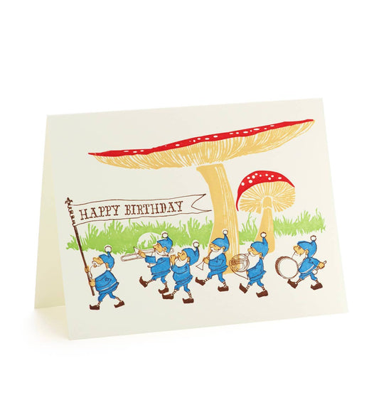 Ilee Papergoods - Gnomes Parade Happy Birthday Notecard