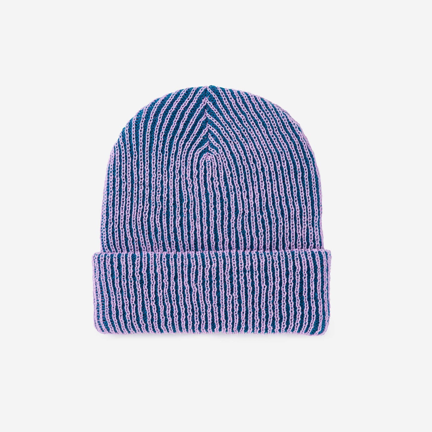 Verloop - Simple Rib Beanie: Teal Lilac