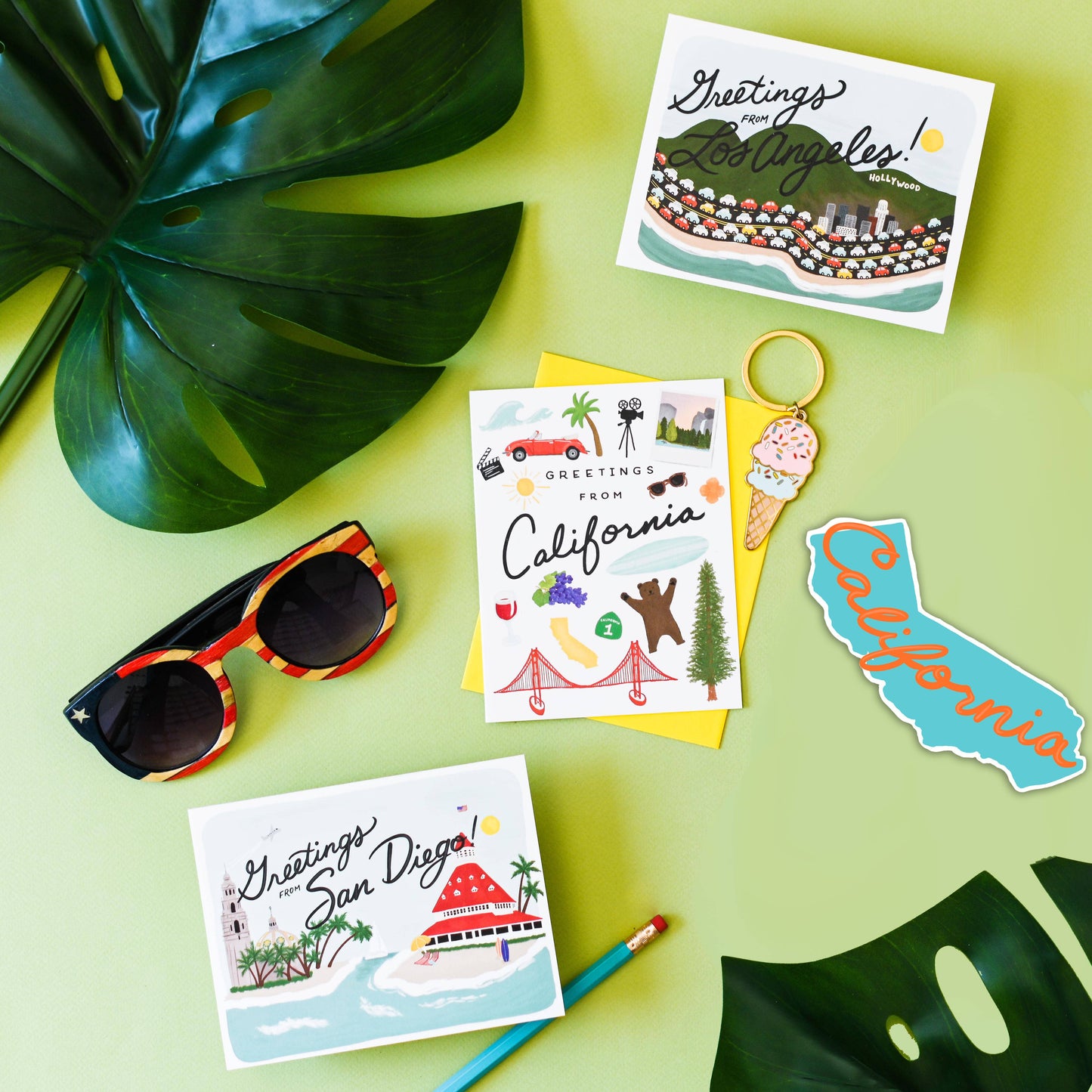 Slightly Stationery - From California | Greetings From California Card