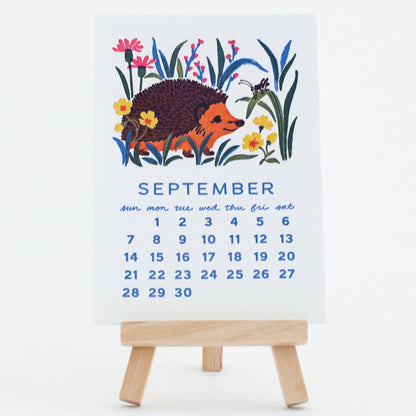 Smudge Ink - 2025 Forest Friends Letterpress Desk Calendar