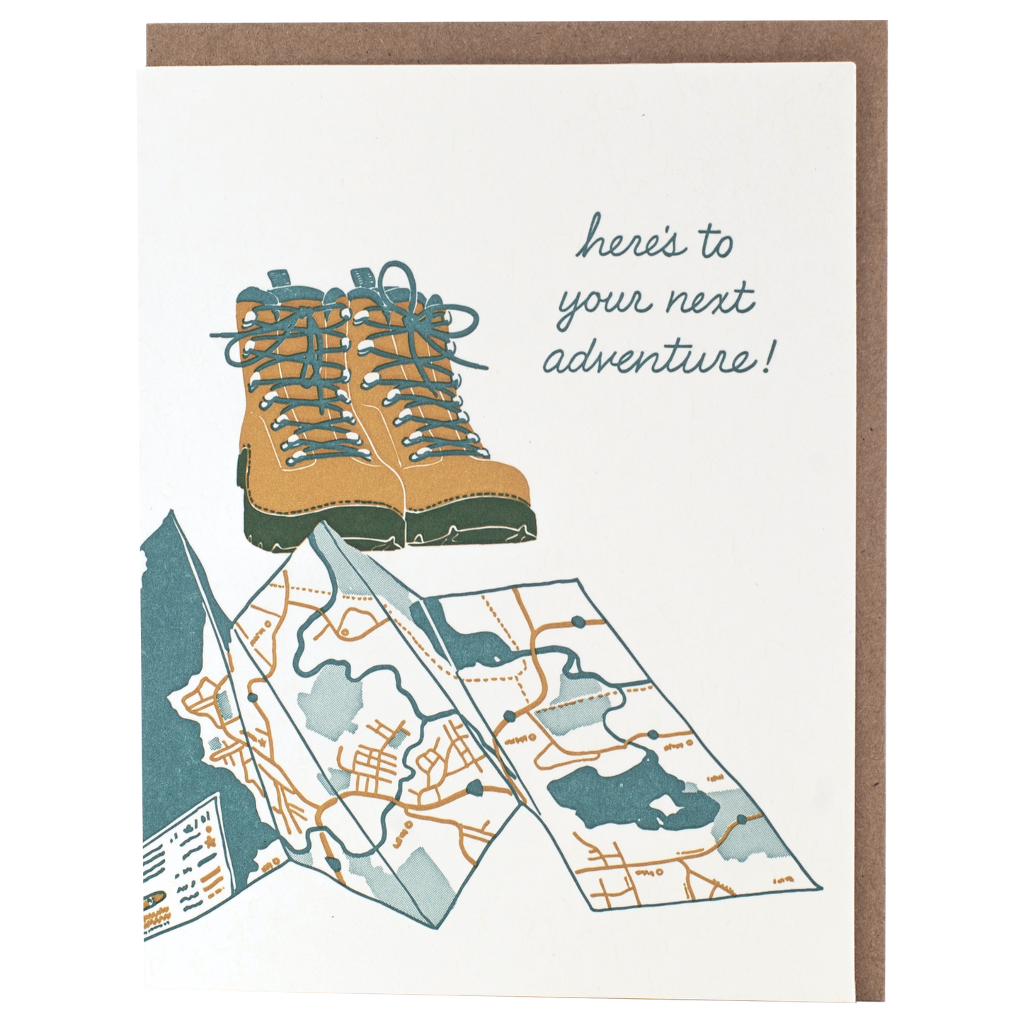 Smudge Ink - Hiking Boots Congratulations Card