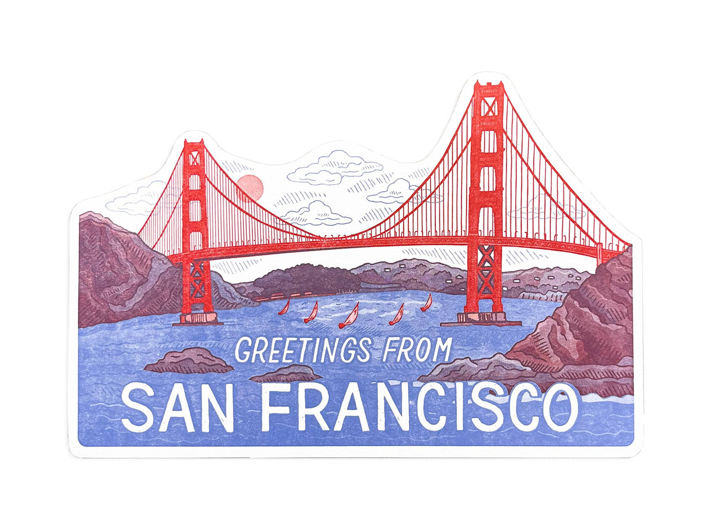 Noteworthy Paper - San Francisco Scenic Postcard