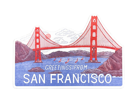 Noteworthy Paper - San Francisco Scenic Postcard