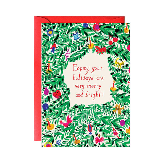 Mr. Boddington's Studio - Tinsel on the Tree Holiday Greeting Card