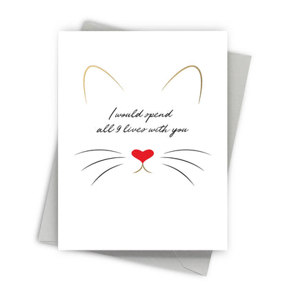 Fine Moments - 9 Lives – Love and Valentine's Day Greeting Card