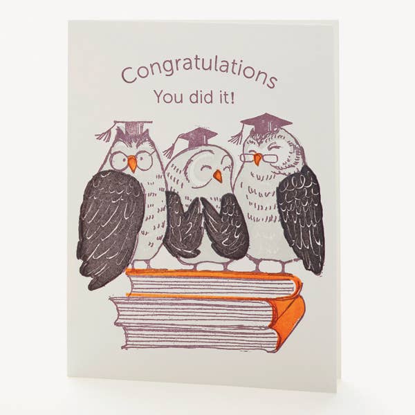 Ilee Papergoods - Owls Congrats You Did It