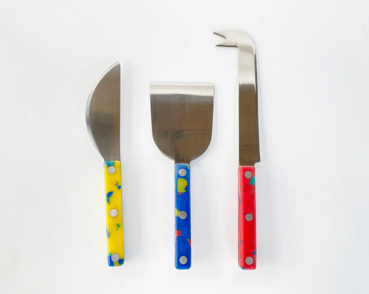 Fredericks and Mae- Cheese Knives - Red/Yellow/Blue