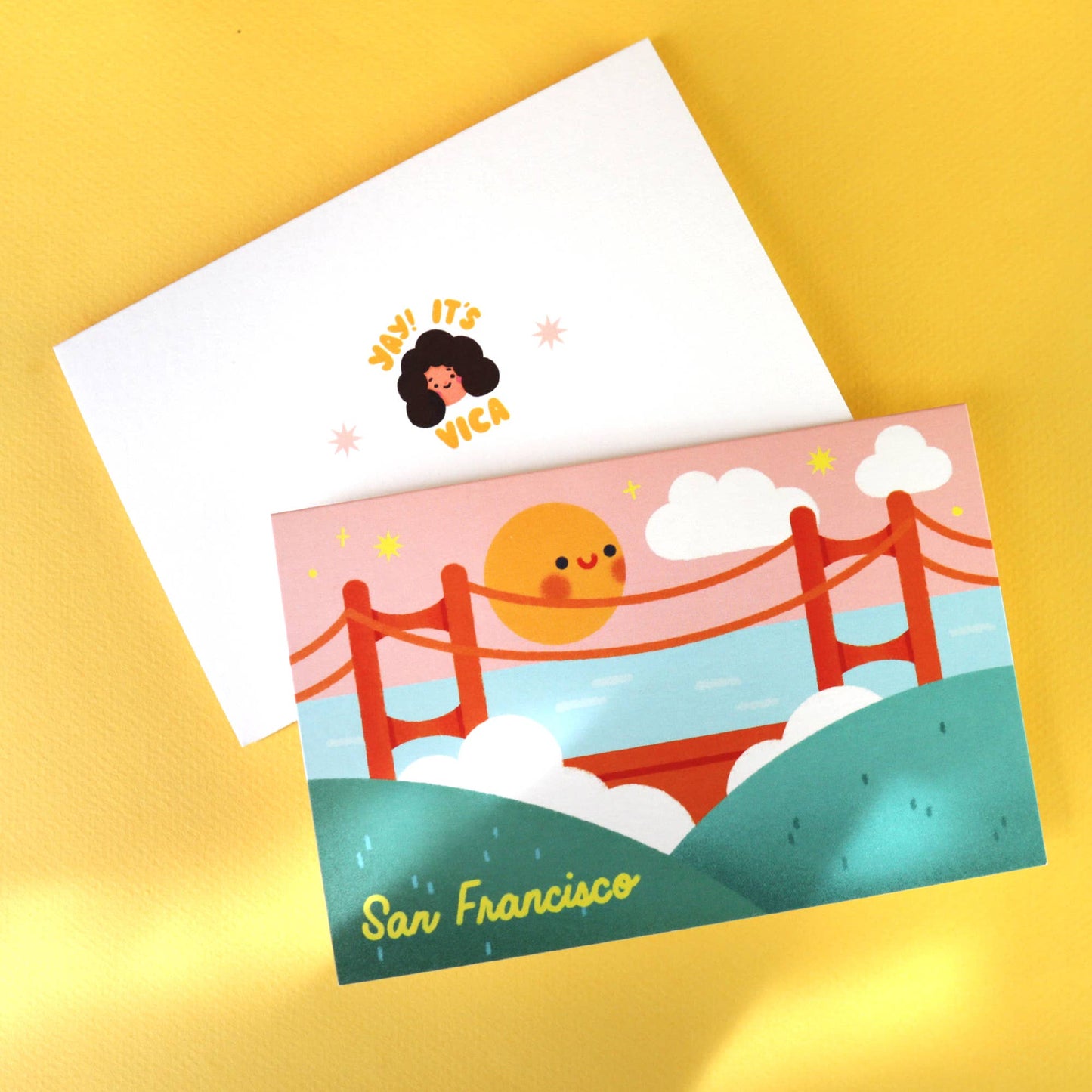 Yay! It's Vica - San Francisco Greeting Card