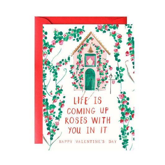 Mr. Boddington's Studio - Life Coming Up Roses - Valentine Greeting Card