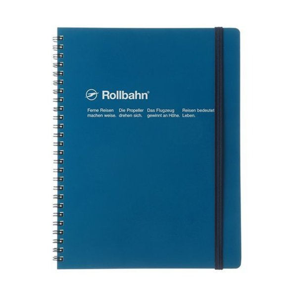 Rollbahn - Spiral A5 Notebook - Blue-Grid