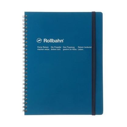 Rollbahn - Spiral A5 Notebook - Blue-Grid