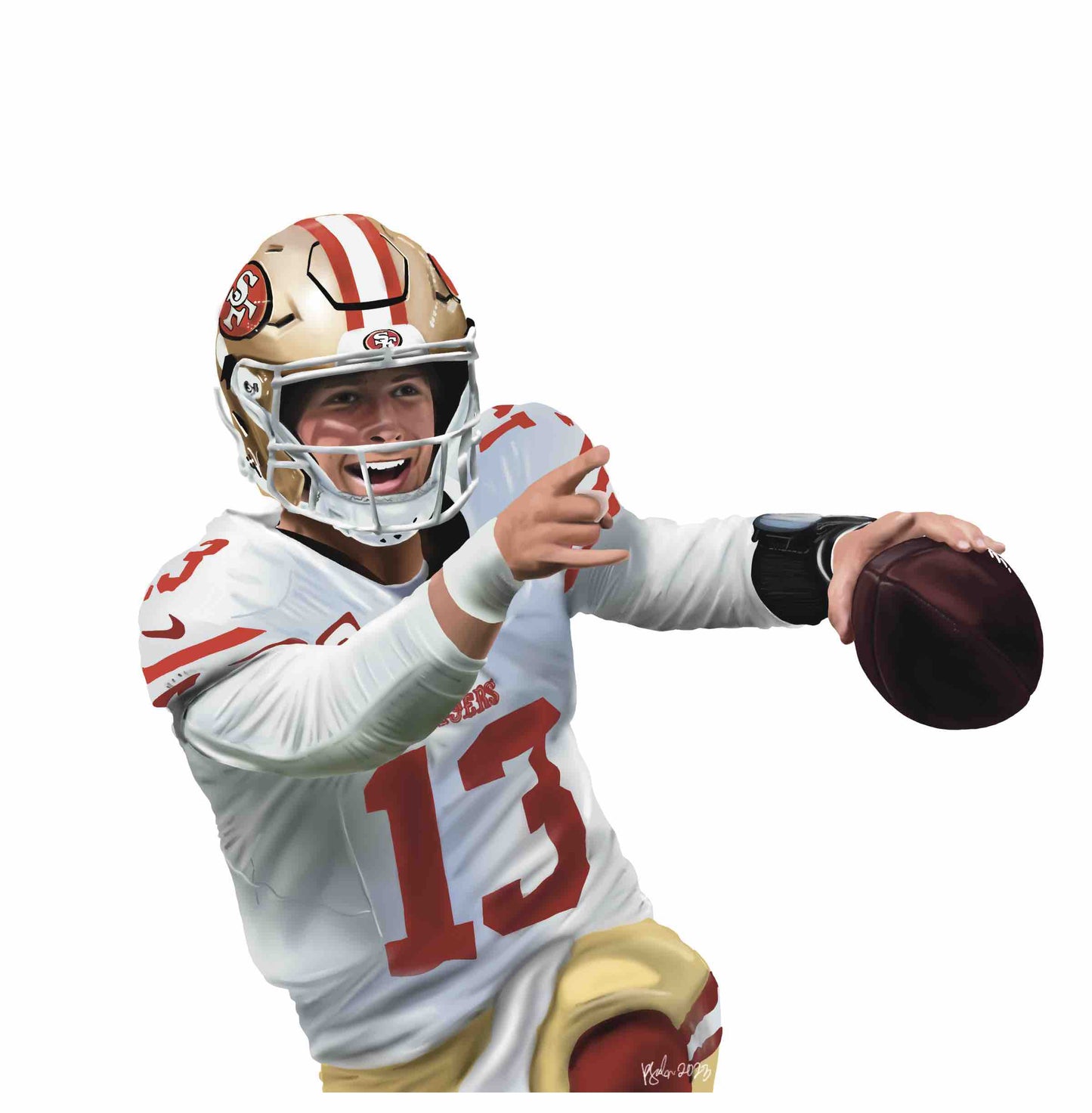 Brock Purdy 49ers Sticker - Version 2