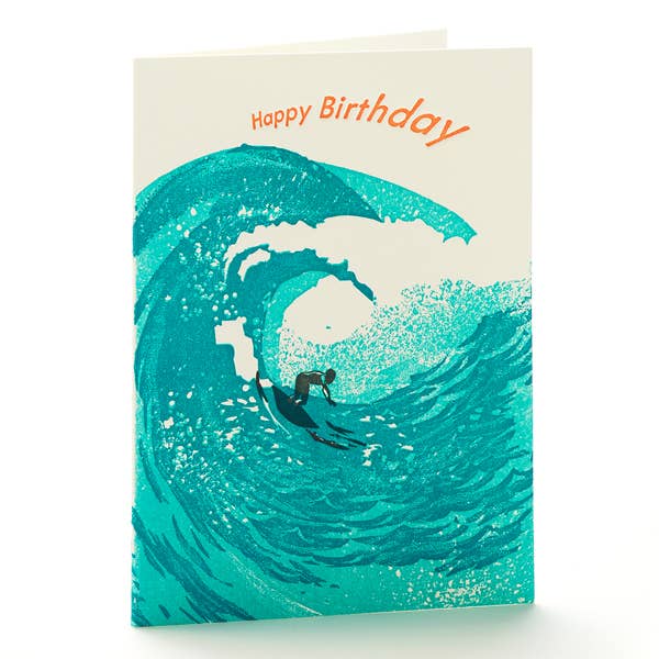 Ilee Papergoods - Waves Birthday A2 Notecard