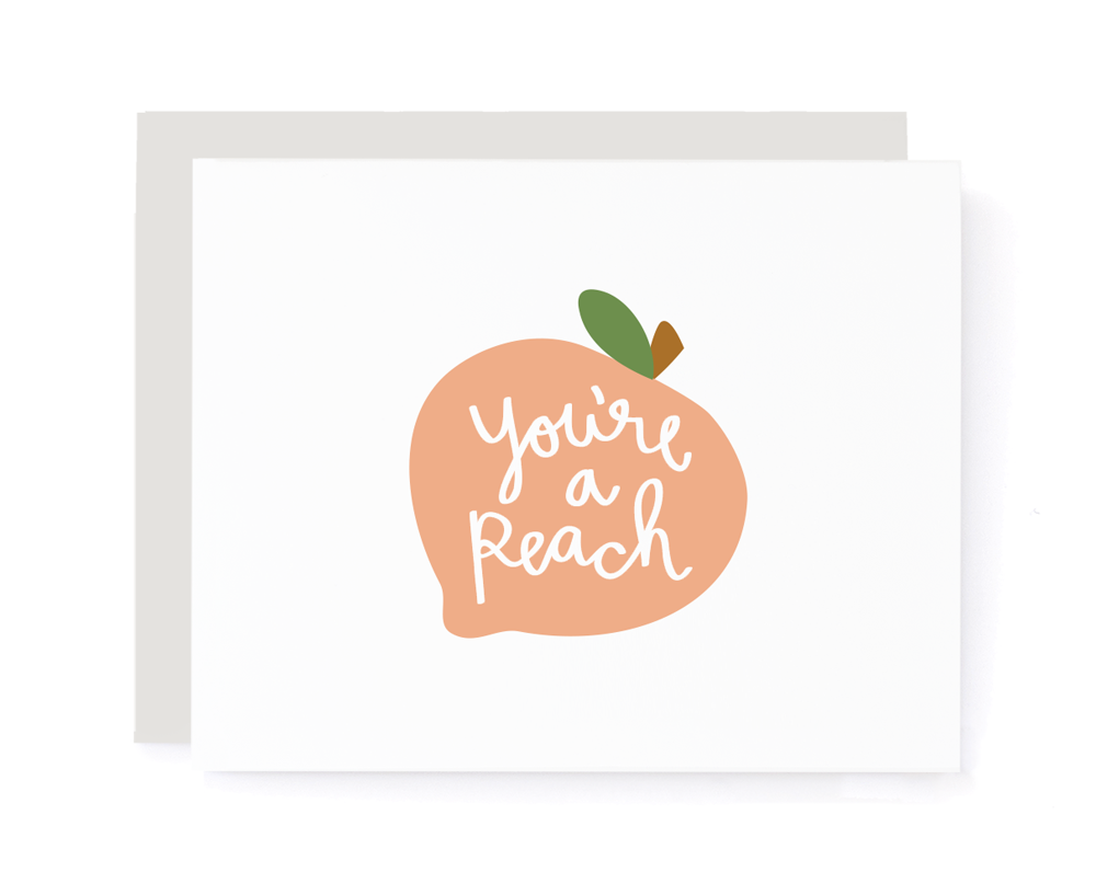 A Jar Of Pickles - You're A Peach Thank You Card