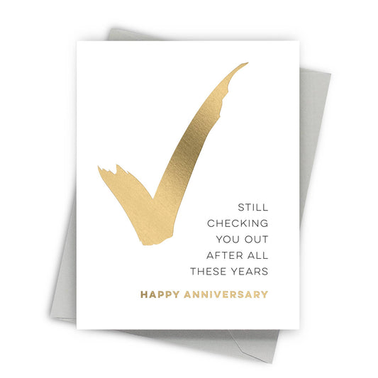 Fine Moments - Checking You Out Anniversary Greeting Cards