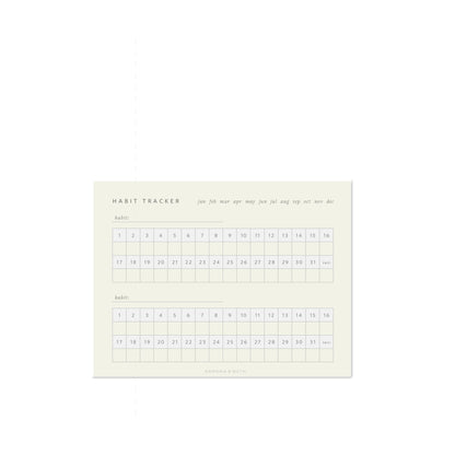 Ramona & Ruth - Monthly Habit Tracker Notepad