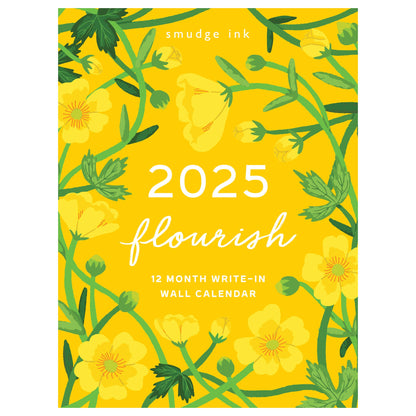 Smudge Ink - 2025 Flourish Wall Calendar