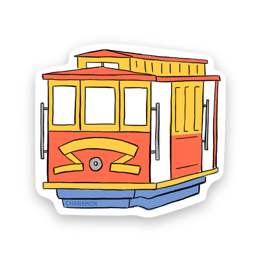 Maison Chanamon - Cable Car San Francisco Sticker