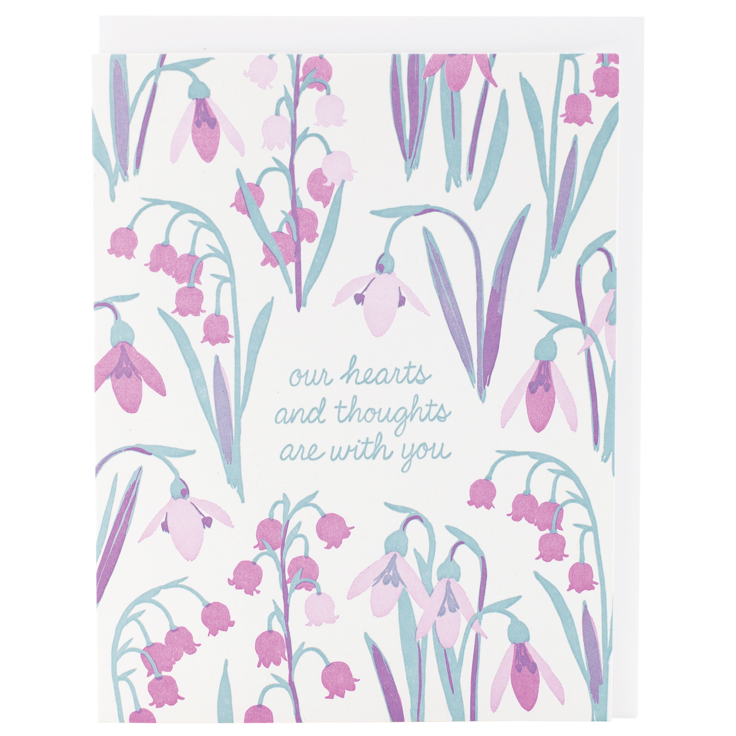 Smudge Ink - Lily of the Valley Sympathy Card